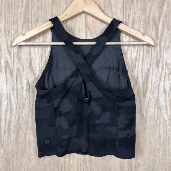 Lululemon Key To Balance Tank Top Heritage 365 Camo Deep Coal Multi - Picture 8 of 10